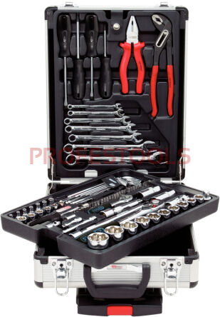 KS TOOLS Zestaw narzędzi uniwersalnych 90sz. CHROME 918.0690