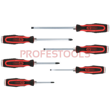 Zestaw wkrętaków do pobijania 6sz. płaskie+PZ ERGOTORQUE KS TOOLS 151.1165