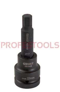 KS TOOLS Nasadka udarowa 3/4" z grotem 6-kt 17mm długa 450.0461