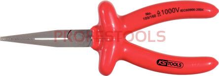 KS TOOLS Szczypce płaskie długie L=160mm izolowane 1000V CLASSIC 117.1289