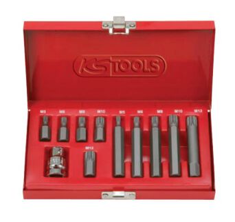 KS TOOLS Zestaw grotów 10mm 11sz. XZN 12-kt 911.5030