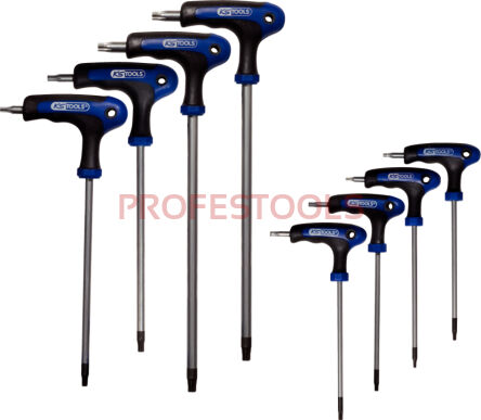 KS TOOLS Zestaw kluczy imbusowych T TORX TX z otworem TB9-TB40 8sz. 151.8165