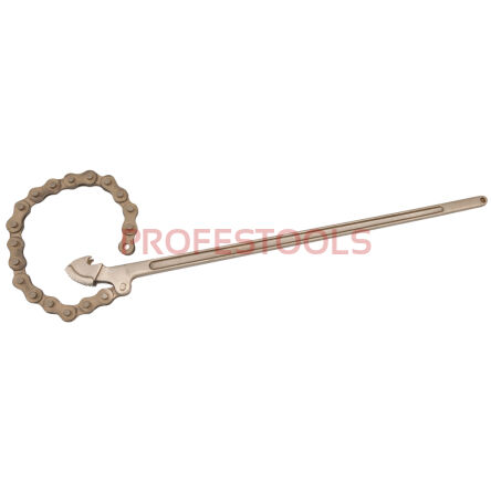 Nieiskrzący klucz łańcuchowy do rur  Fi: 450mm L=1600mm BRONZE  KS TOOLS 963.1716