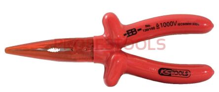 KS TOOLS Szczypce płaskie długie powlekane L=160mm izolowane 1000V CLASSIC 117.1717