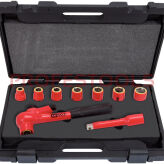 KS TOOLS Izolowany zestaw nasadek 1/2" 9sz. 117.0600