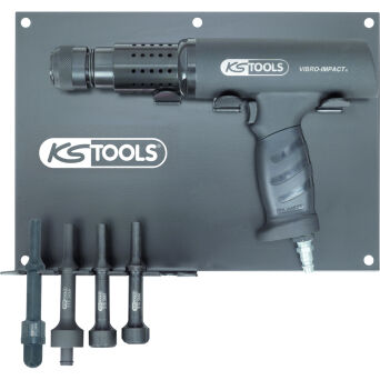 Pneumatyczny młotek udarowy z uchwytem 10,2mm L=292mm zestaw 6szt KS TOOLS 515.3880