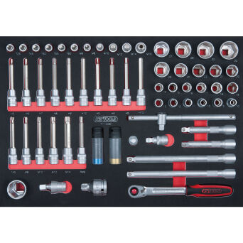 Nasadki 1/2", 61szt wkładka 1/1 KS TOOLS 711.0061