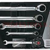 KS TOOLS Zestaw kluczy z grzechotką  503.4605