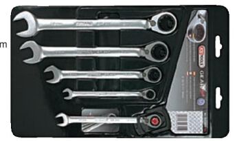 KS TOOLS Zestaw kluczy z grzechotką  503.4605