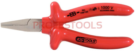 KS TOOLS Szczypce płaskie L=160mm izolowane 1000V CLASSIC 117.1298