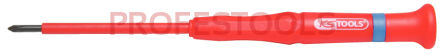 KS TOOLS Wkrętak precyzyjny izolowany PH00 L=75mm 1000V 500.6136	